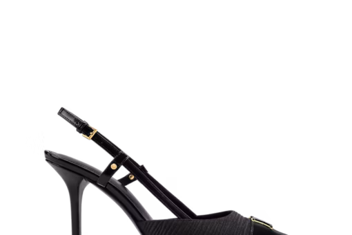 LV City Slingback Heel Pump Black