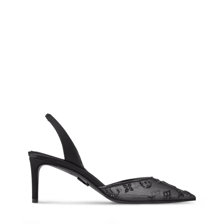 LV Gala Slingback Pump Heel Noir/Black 2026 | Drip Kickz LV Gala Slingback Pump Heel Noir/Black