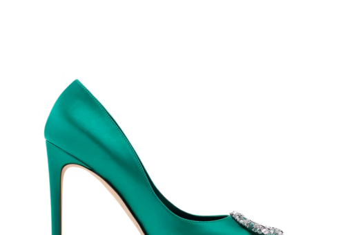LV Met Pump High Heel Green