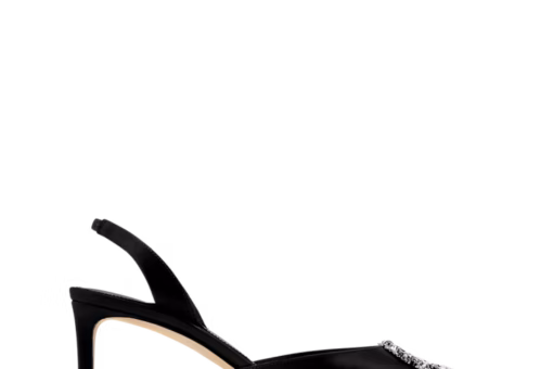 LV Met Slingback Pump Black