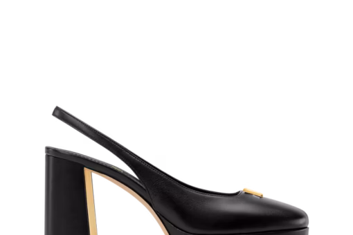 LV Swing Platform Slingback Pump Black