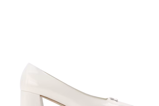 LV Swing Pump Heel Creme