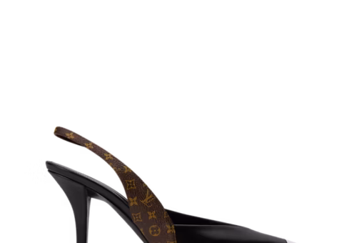 LV Urban Twist Slingback Pump Black/Silver/Brown