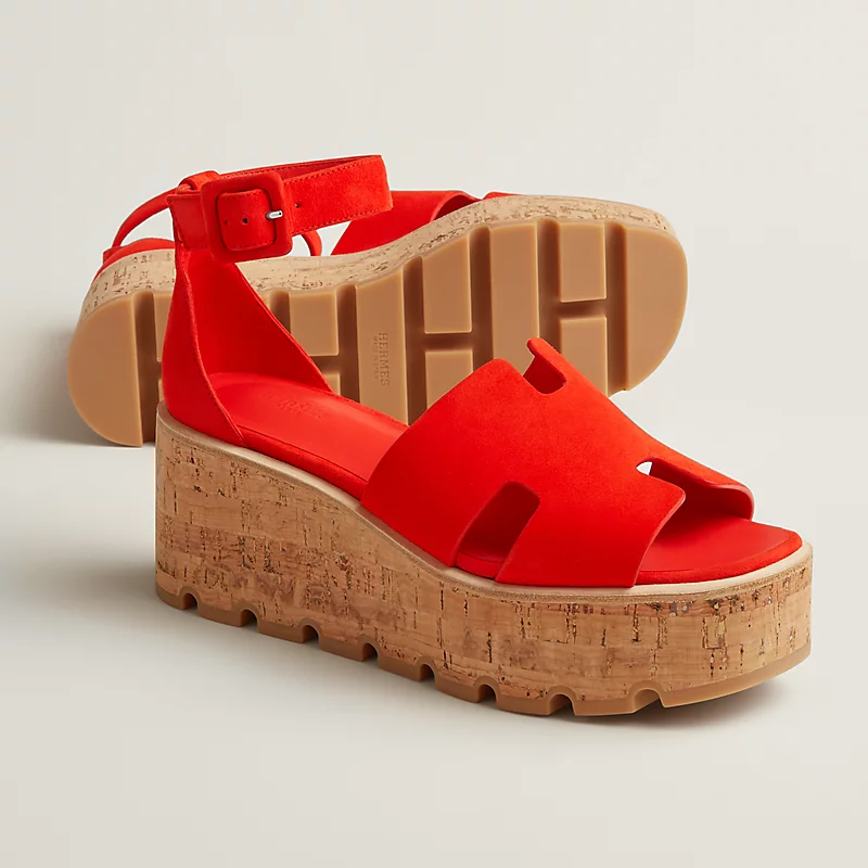 Hermes Luce 30 Sandal Heel Rouge Grenadine 2026 | Drip Kickz Hermes Luce 30 Sandal Heel Rouge Grenadine - Image 2