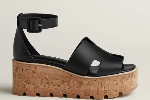 Hermes Luce 30 Sandal Heel Black - 42