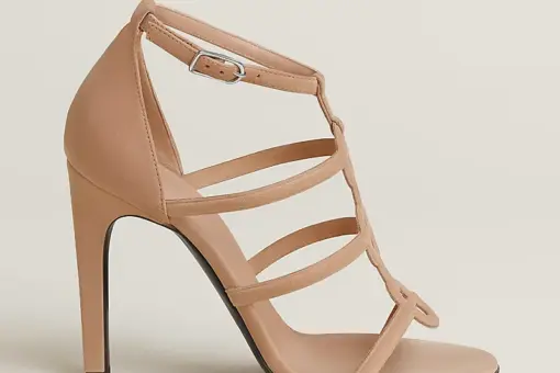Hermes Magic 105 Sandal Heel Beige Perlino - 37