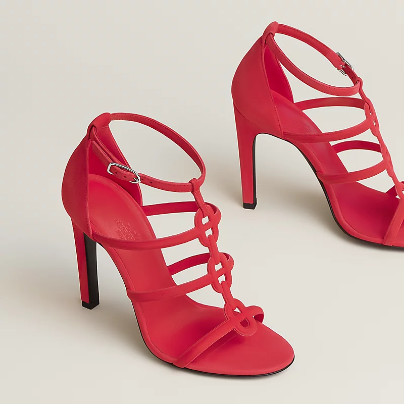 Hermes Magic 105 Sandal High Heel Rose Grenade 2026 | Drip Kickz Hermes Magic 105 Sandal High Heel Rose Grenade - Image 2
