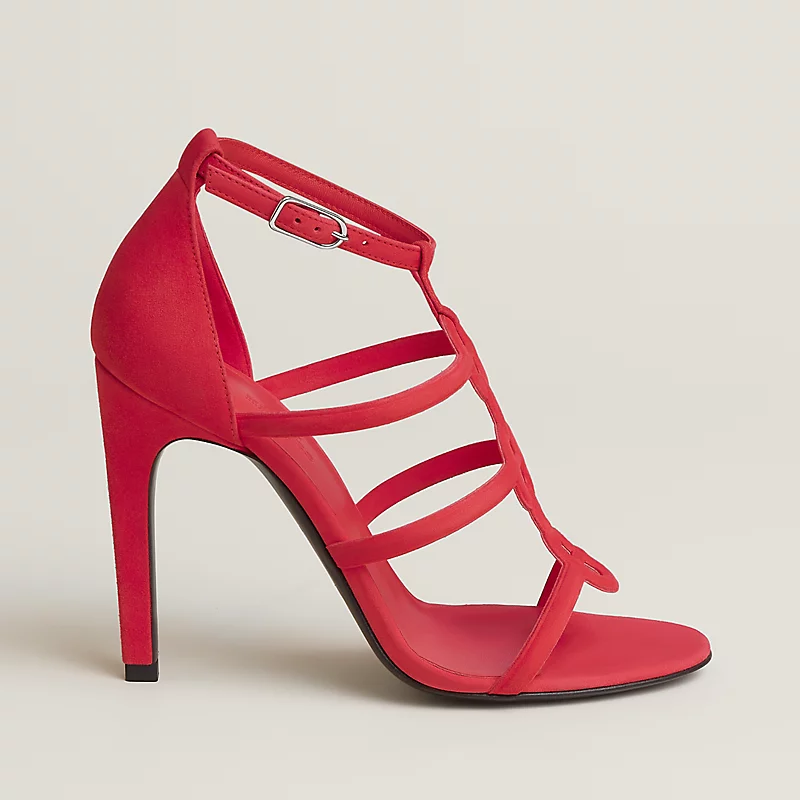 Hermes Magic 105 Sandal High Heel Rose Grenade 2026 | Drip Kickz Hermes Magic 105 Sandal High Heel Rose Grenade