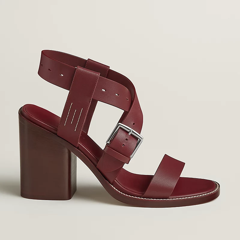 Hermes Milly 90 Sandal Heel Rouge H 2026 | Drip Kickz Hermes Milly 90 Sandal Heel Rouge H