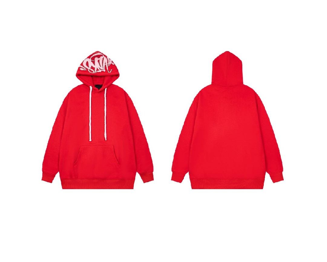 Syna World Tracksuit Hoodie Matching Pants Red 2026 | Drip Kickz Syna World Tracksuit Hoodie Matching Pants Red - Image 3