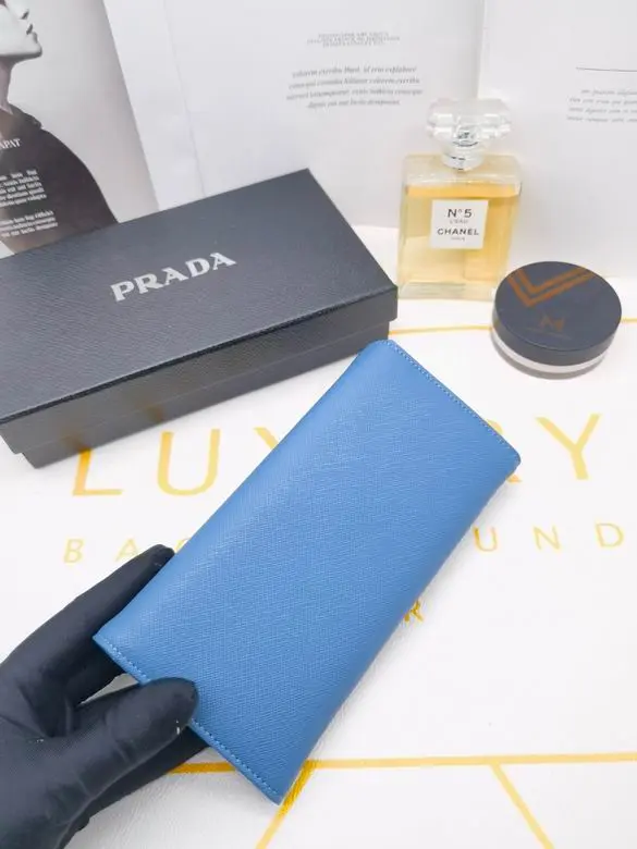Prada Saffiano Leather Document Holder Sky Blue 2026 | Drip Kickz Prada Saffiano Leather Document Holder Sky Blue - Image 2