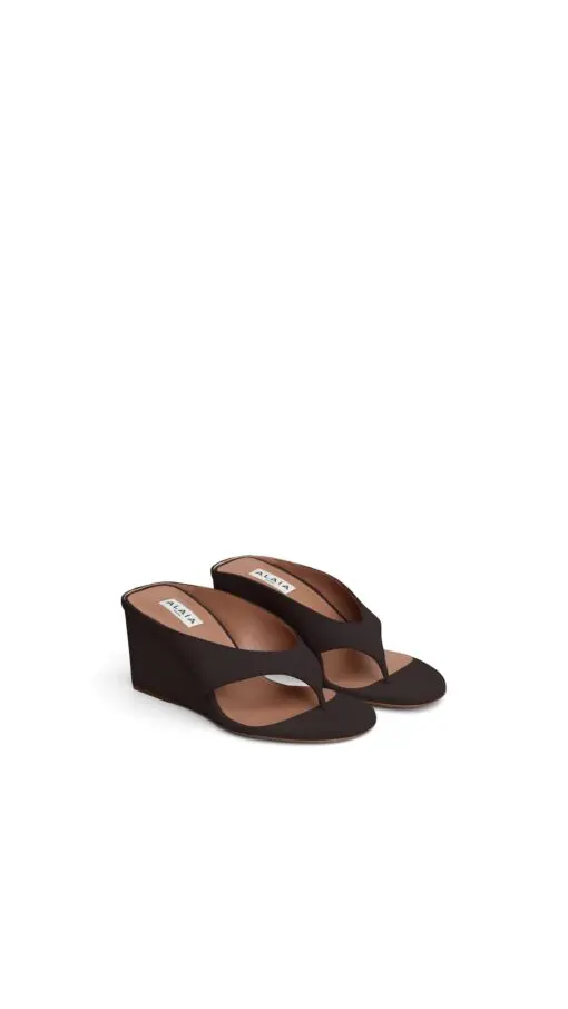 Alaïa Cube Thong Mules Suede 2026 | Drip Kickz Alaïa Cube Thong Mules Suede - Image 2