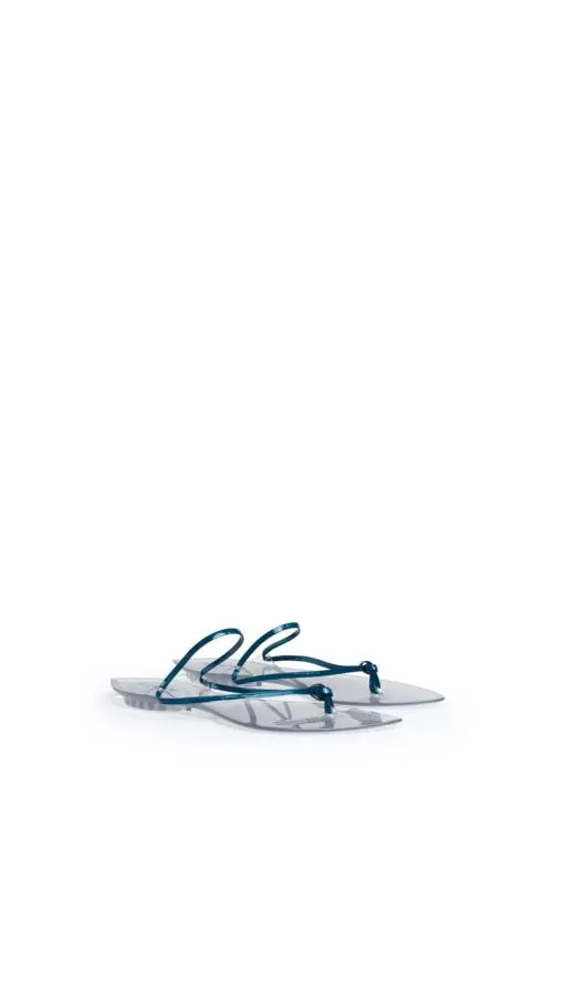 Alaïa Invisible Jelly Thong Patent Leather China Blue 2026 | Drip Kickz Alaïa Invisible Jelly Thong Patent Leather China Blue - Image 2