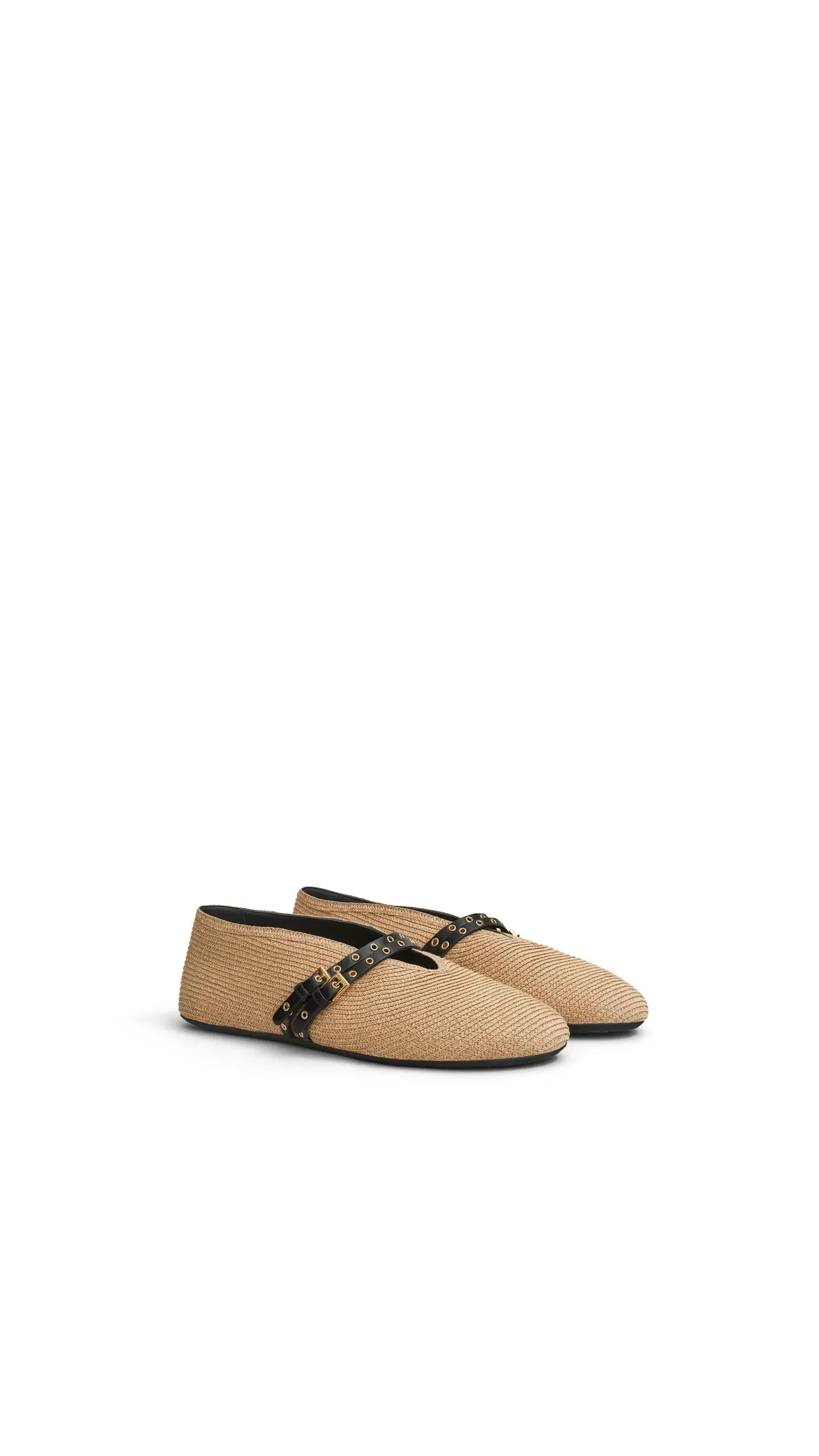 Alaïa Ballet Flats Paper Straw Beige 2026 | Drip Kickz Alaïa Ballet Flats Paper Straw Beige - Image 2