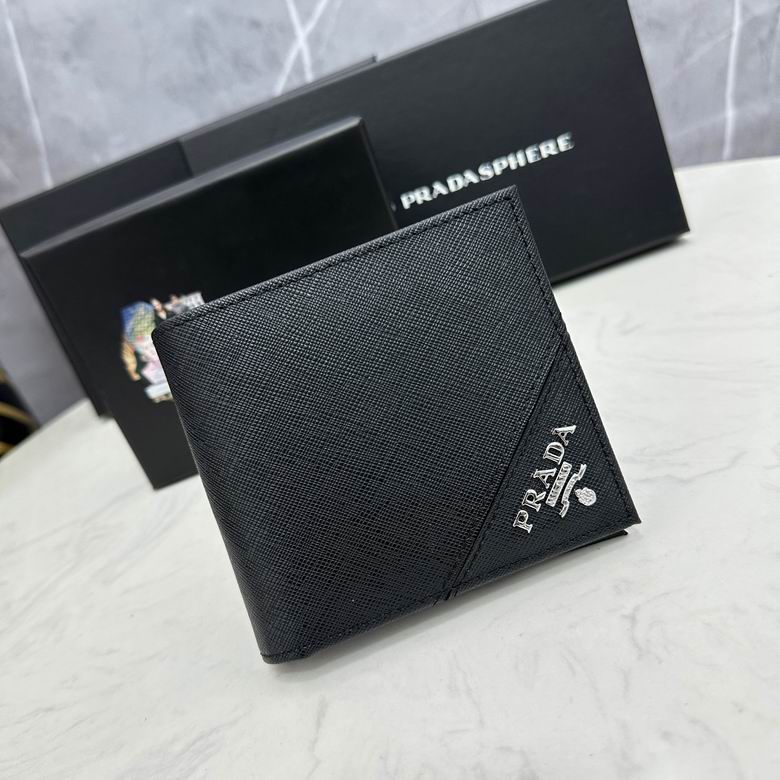 Prada Saffiano Leather Bifold Wallet Black 2026 | Drip Kickz Prada Saffiano Leather Bifold Wallet Black - Image 2
