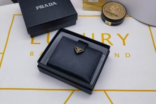 Prada Saffiano Leather Wallet Black