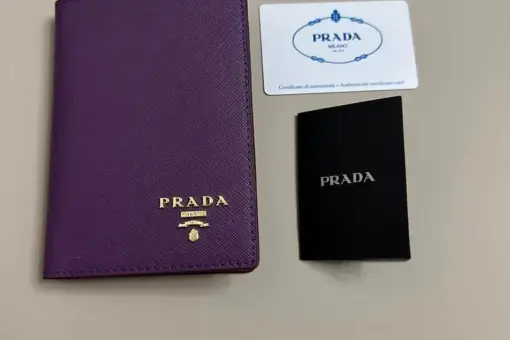 Prada Saffiano Small Wallet in Sunny Purple