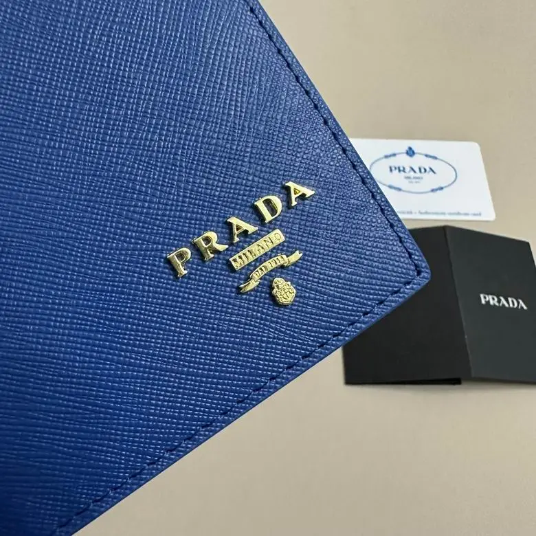 Prada Saffiano Small Wallet in Sunny Blue 2026 | Drip Kickz Prada Saffiano Small Wallet in Sunny Blue - Image 3