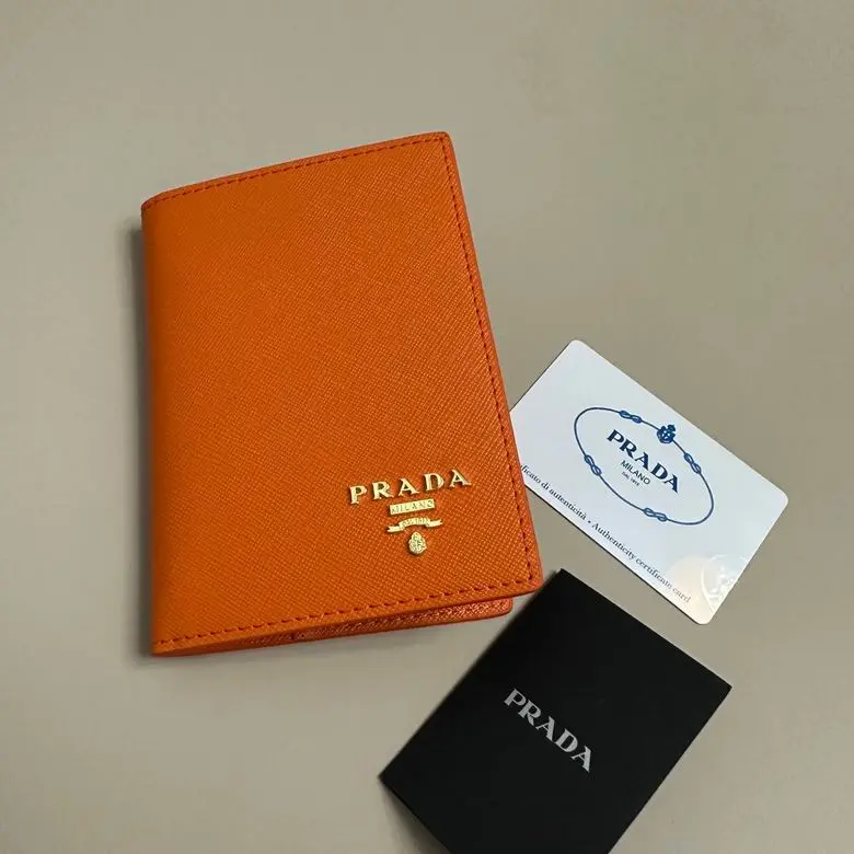 Prada Saffiano Small Wallet in Sunny Orange 2026 | Drip Kickz Prada Saffiano Small Wallet in Sunny Orange