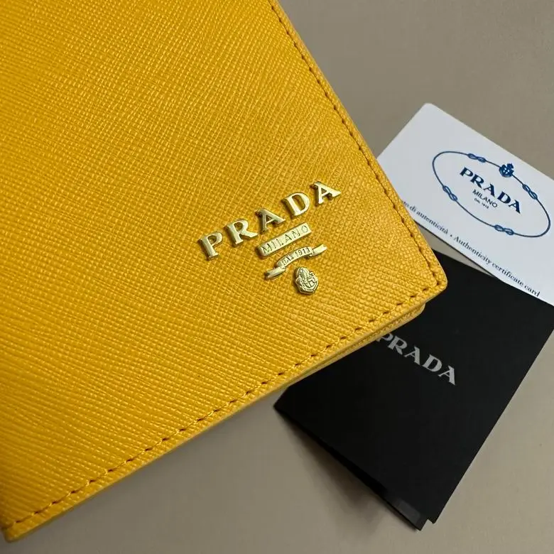 Prada Saffiano Small Wallet in Sunny Yellow 2026 | Drip Kickz Prada Saffiano Small Wallet in Sunny Yellow - Image 2