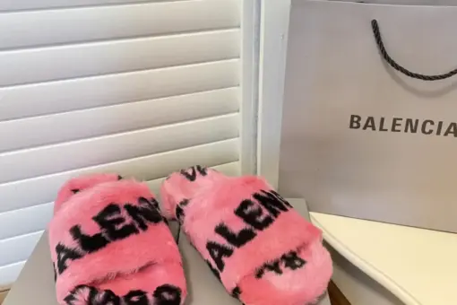 Balenciaga Wool Alphabet Woolen Mop Pink
