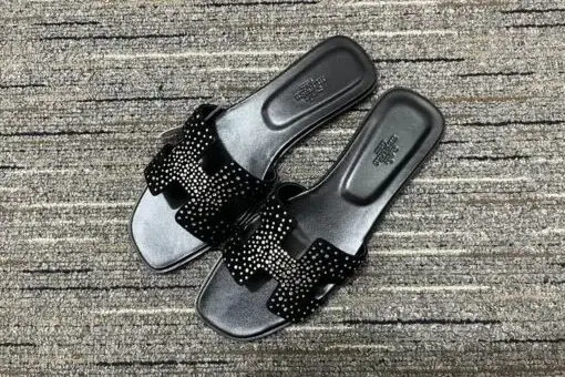 Hermès Oran Sandals Black