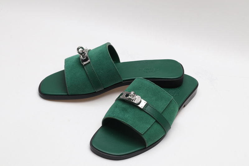 Hermès Gabriel Sandal Green 2026 | Drip Kickz Hermès Gabriel Sandal Green