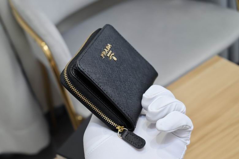 Prada Saffiano Leather Wallet Zip-Around Style Black 2026 | Drip Kickz Prada Saffiano Leather Wallet Zip-Around Style Black - Image 3
