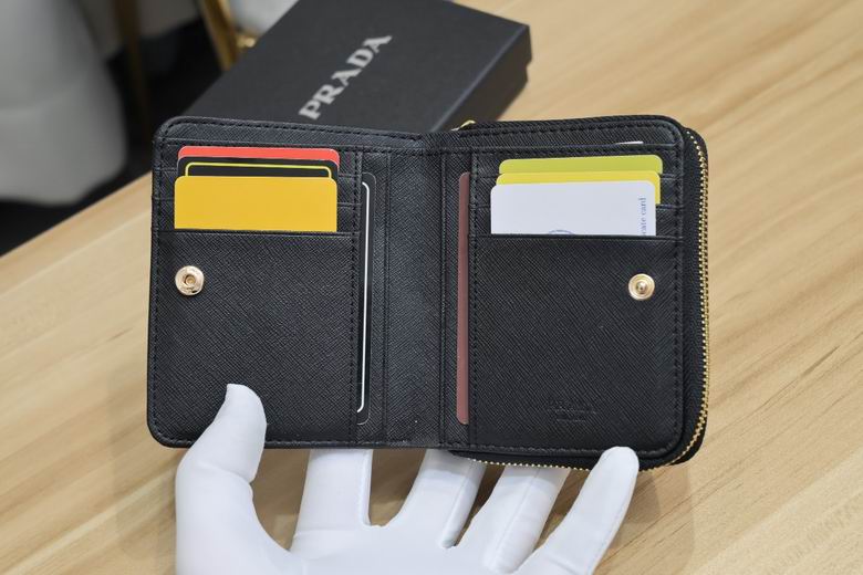 Prada Saffiano Leather Wallet Zip-Around Style Black 2026 | Drip Kickz Prada Saffiano Leather Wallet Zip-Around Style Black - Image 2