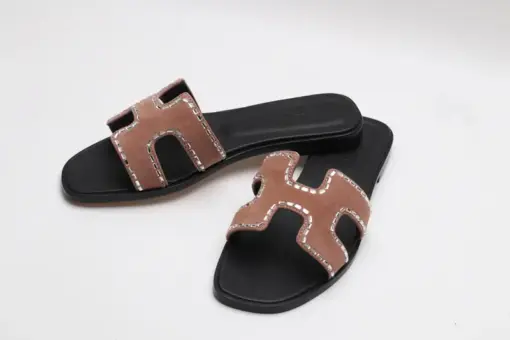 Hermès Oran Sandal Brown & Stone