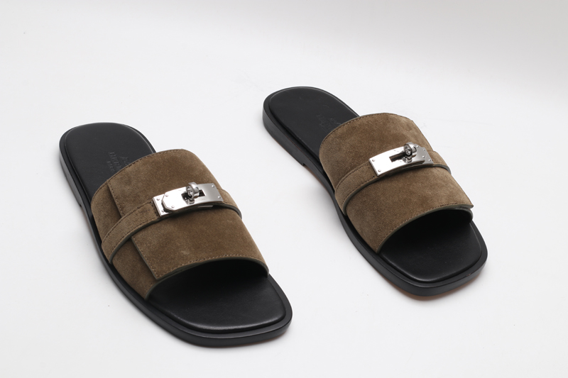 Hermès Gabriel Sandal Dark Green & Black 2026 | Drip Kickz Hermès Gabriel Sandal Dark Green & Black