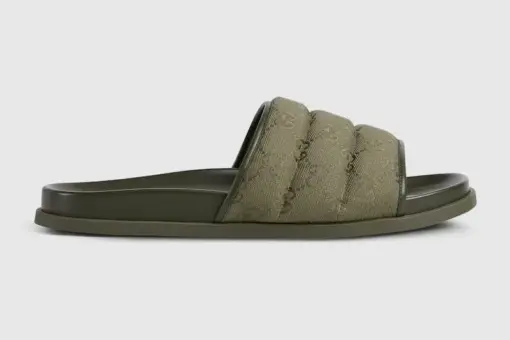 Men’s slide sandal Dark green