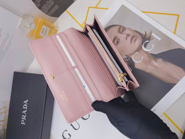 Prada Saffiano Leather Long Wallet Glossy Pink 2026 | Drip Kickz Prada Saffiano Leather Long Wallet Glossy Pink - Image 3
