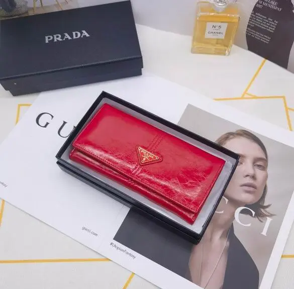 Prada Saffiano Leather Long Wallet Glossy Red 2026 | Drip Kickz Prada Saffiano Leather Long Wallet Glossy Red