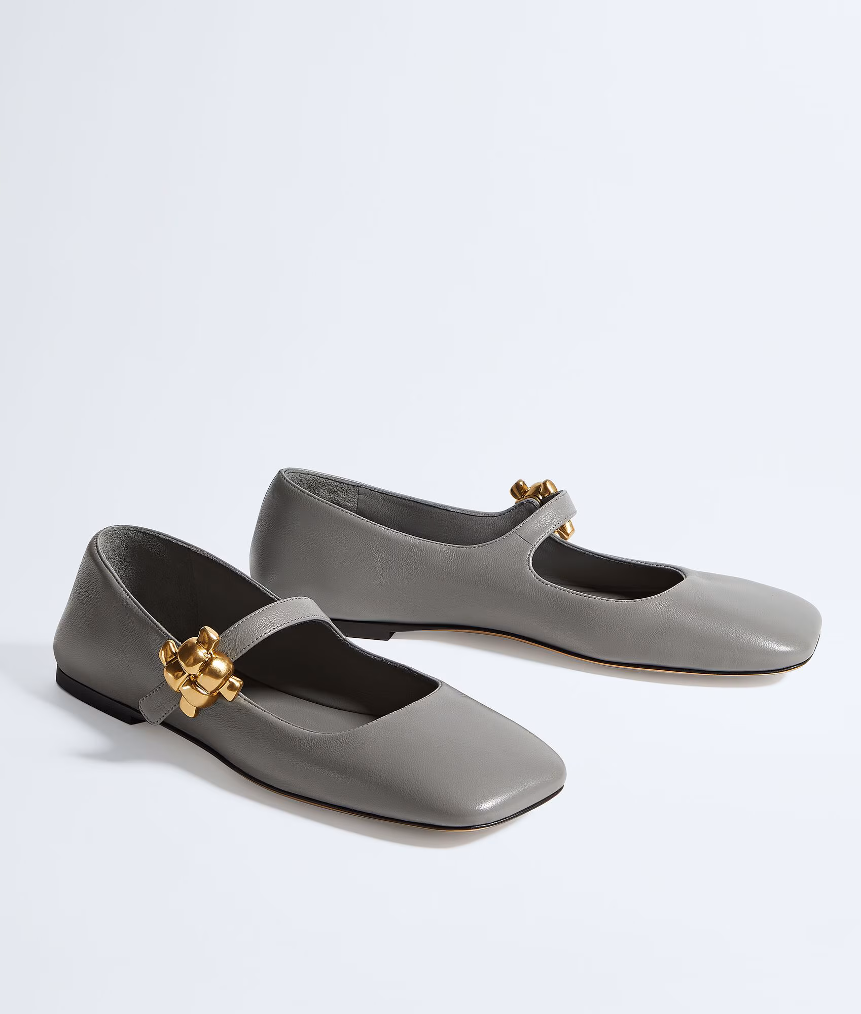 Bottega Veneta Charlotte Mary Jane Ballerina Grey 2026 | Drip Kickz Bottega Veneta Charlotte Mary Jane Ballerina Grey - Image 2