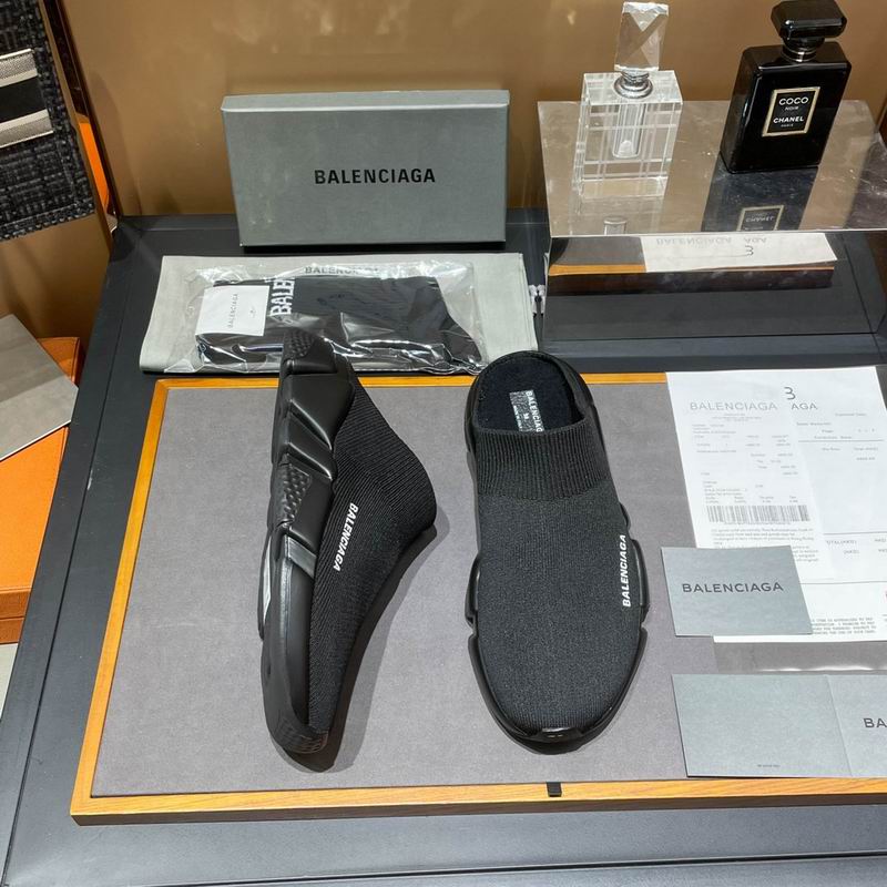 Balenciaga Speed 2.0 Recycled Knit Mule Slipper Full Black 2026 | Drip Kickz Balenciaga Speed 2.0 Recycled Knit Mule Slipper Full Black - Image 2