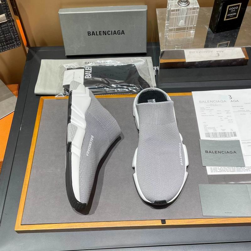 Balenciaga Speed 2.0 Recycled Knit Mule Sneakers Grey 2026 | Drip Kickz Balenciaga Speed 2.0 Recycled Knit Mule Sneakers Grey - Image 2