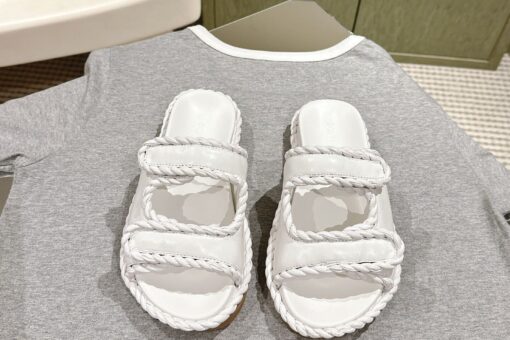 Bottega Veneta Jack Slingback Sandal White