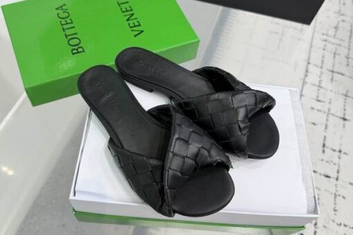 Bottega Veneta Blink Flat Mule Black