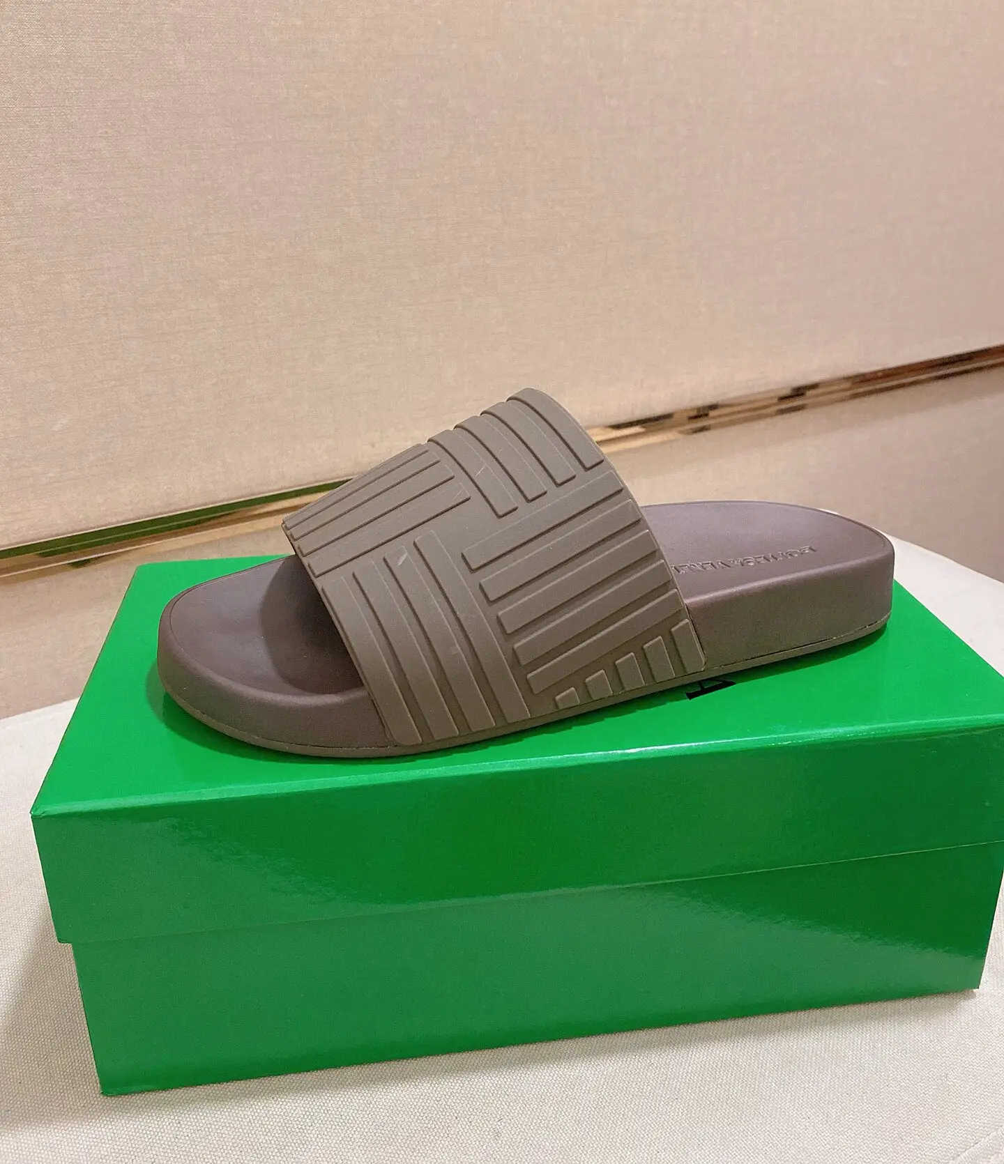 Bottega Veneta Embossed Rubber Slides Burgundy 2026 | Drip Kickz Bottega Veneta Embossed Rubber Slides Burgundy