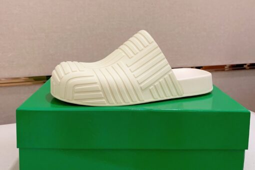 Bottega Veneta Loafer Rubber Slides White