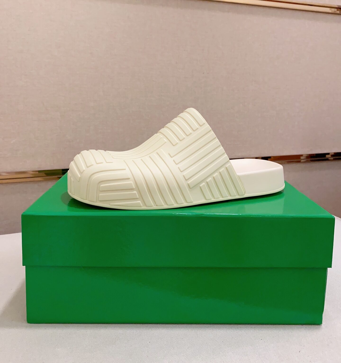Bottega Veneta Loafer Rubber Slides White 2026 | Drip Kickz Bottega Veneta Loafer Rubber Slides White