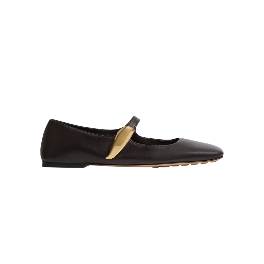 Bottega Veneta Charlotte Mary-Jane Ballerina Espresso 2026 | Drip Kickz Bottega Veneta Charlotte Mary-Jane Ballerina Espresso