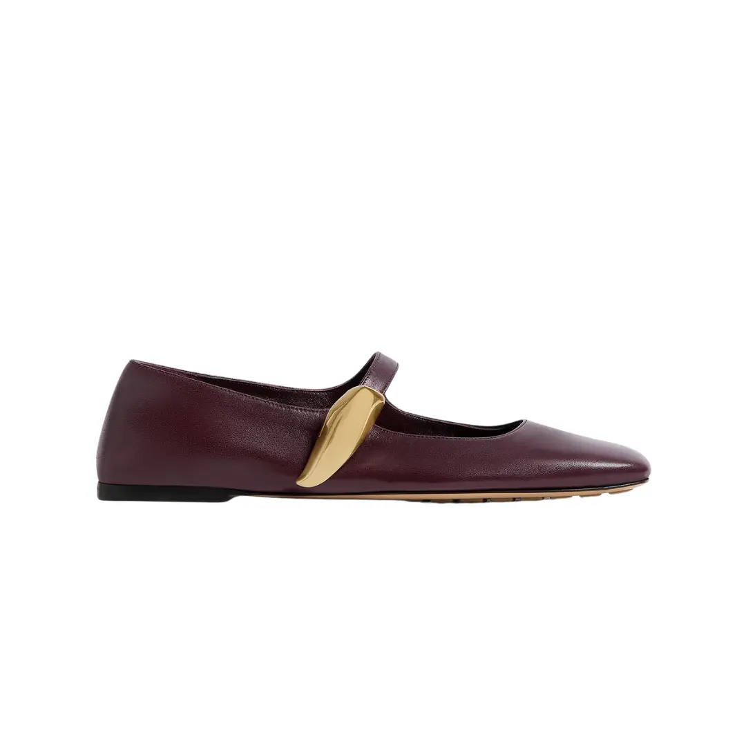 Bottega Veneta Charlotte Mary-Jane Ballerina Deep Mahogany 2026 | Drip Kickz Bottega Veneta Charlotte Mary-Jane Ballerina Deep Mahogany