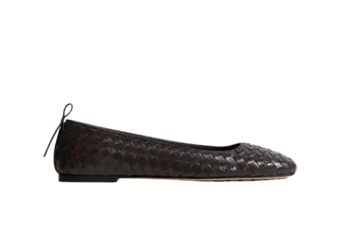 Bottega Veneta Charlotte Ballerina Espresso