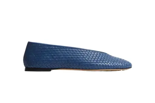 Bottega Veneta Rosa Ballerina Blu Venezia