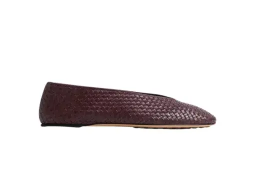 Bottega Veneta Rosa Ballerina Deep Mahogany