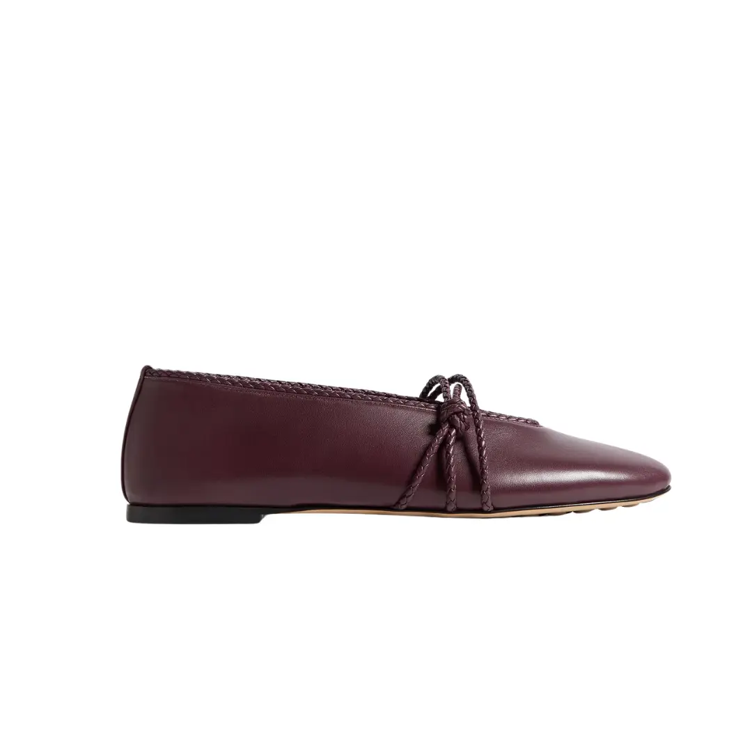 Bottega Veneta Rosa Mary-Jane Ballerina Deep Mahogany 2026 | Drip Kickz Bottega Veneta Rosa Mary-Jane Ballerina Deep Mahogany