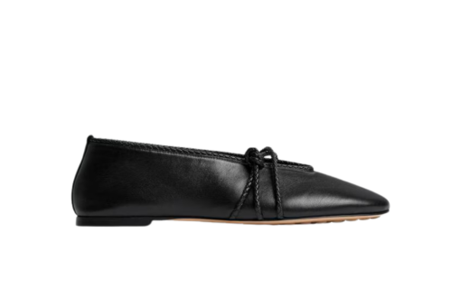 Bottega Veneta Rosa Mary-Jane Ballerina Black