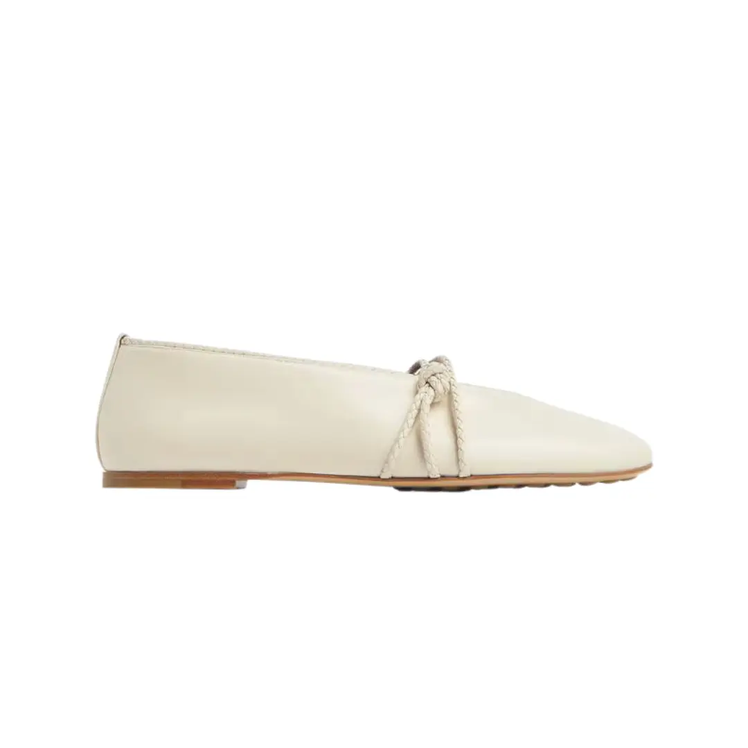 Bottega Veneta Rosa Mary-Jane Ballerina Sea Salt 2026 | Drip Kickz Bottega Veneta Rosa Mary-Jane Ballerina Sea Salt